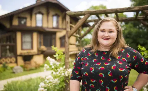 Samantha Hochmann is the executive director of Tinker Swiss Cottage Musuem & Gardens, seen here at the musuem on Tuesday, June 23 in Rockford. Image by Scott P. Yates / Rockford Register Star. United States, 2020.
